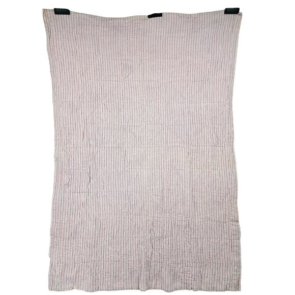 Vintage 1960s Floral Windmill Pinwheel Pattern Handmade Quilt 57x42" Cottagecore - Picture 2 of 6